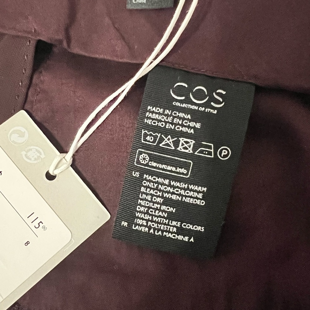 COS women’s  Brown Pleated trousers - Picture 3 of 4